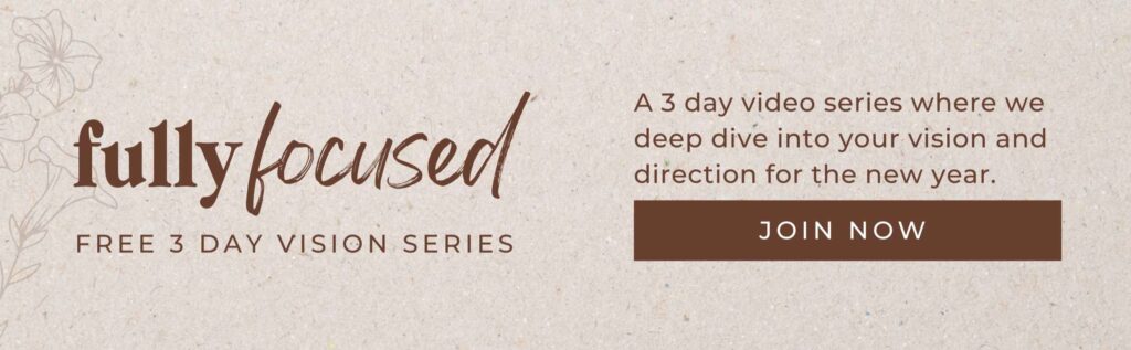 3 Day series to find your word for the new year.