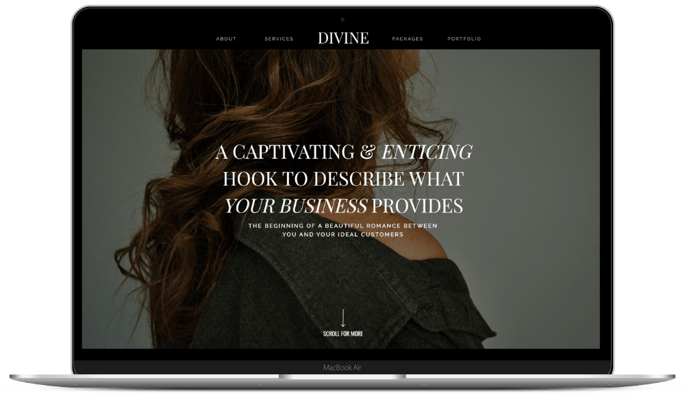 Divine Showit Website Template